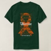 Kidney Cancer Awareness Warrior Orange Ribbon Gift T-shirt (Design voorkant)