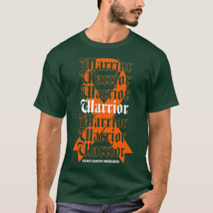 Kidney Cancer Awareness Warrior Orange Ribbon Gift T-shirt