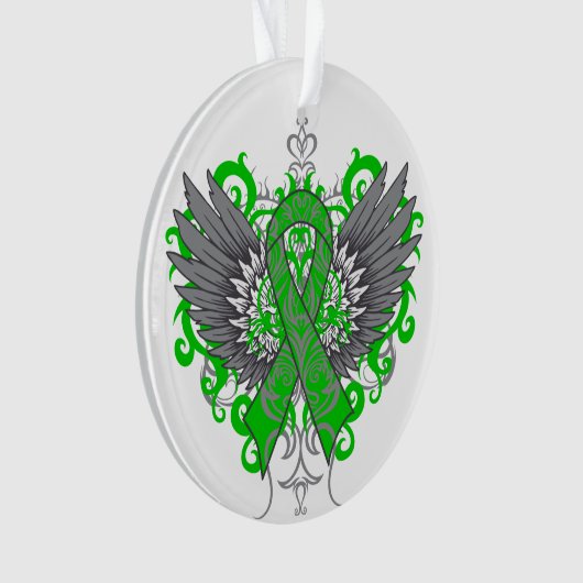 Kidney Cancer Cool Awareness Wings Ornament (voorkant)