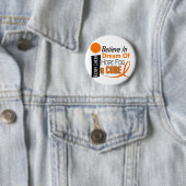 Kidney Cancer GELEVE DREAM HOPE (Oranje lint) Ronde Button 5,7 Cm (In situ)