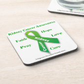 Kidney Cancer Green Ribbon Drankjes Onderzetter (Linkerzijde)