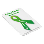 Kidney Cancer Green Ribbon Magneet (Rechterzijde)