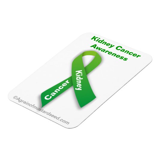 Kidney Cancer Green Ribbon Magneet (Linkerzijde)