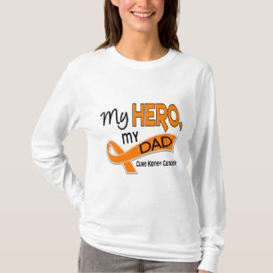 Kidney Cancer MY HERO MY DAD 42 T-shirt