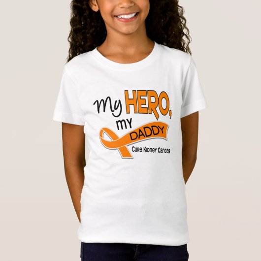 Kidney Cancer MY HERO MY DADDY 42 T-shirt (Voorkant)