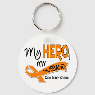 Kidney Cancer MY HERO MY HUSBAND 42 Sleutelhanger