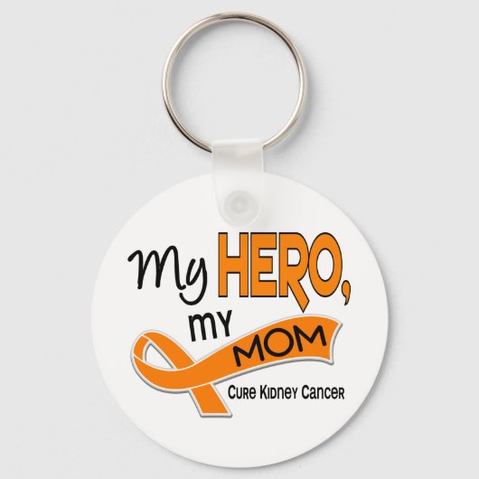 Kidney Cancer MY HERO MY MOM 42 Sleutelhanger (Voorkant)