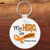 Kidney Cancer MY HERO MY MOM 42 Sleutelhanger (Voorkant)