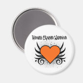 Kidney Cancer Warrior Heart Magneet (Voorkant / Achterkant)