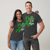 Kidney Disease Awareness Her Fight Green Ribbon T-shirt (Unisex)