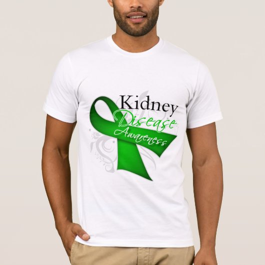 Kidney Disease Awareness Ribbon T-shirt (Voorkant)