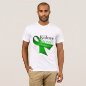 Kidney Disease Awareness Ribbon T-shirt (Voorkant volledig)