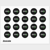 Kidney Disease Awareness Warrior Support Month GRE Ronde Sticker (Vel)