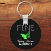 Kidney Disease Warrior I'm Fine 1 Sleutelhanger (Voorkant)