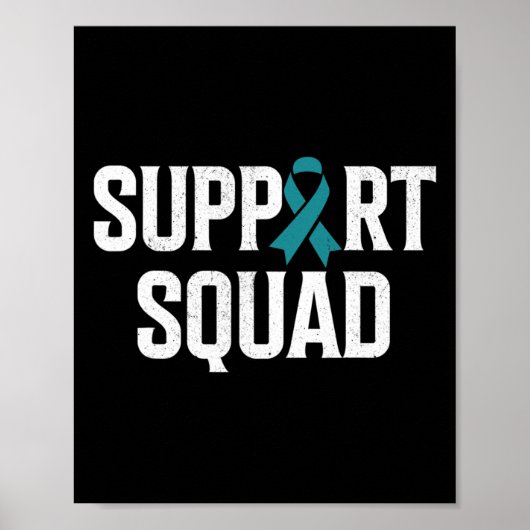 Kidney Disease Warrior Support Squad Poster (Voorkant)