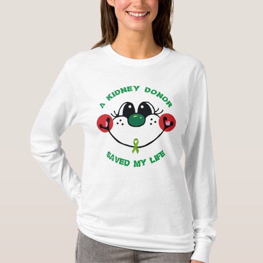 KIDNEY DONOR HEEFT MIJN LEVEN BEWAARD T-SHIRT (Voorkant)