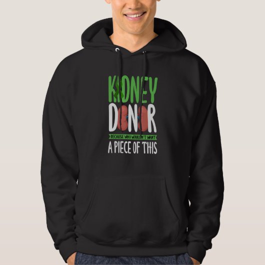 Kidney Donor Organ Transplant Hoodie (Voorkant)