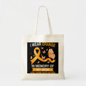 Kidney Leukemia Cancer Awareness I Draag Oranje, b Tote Bag (Voorkant)