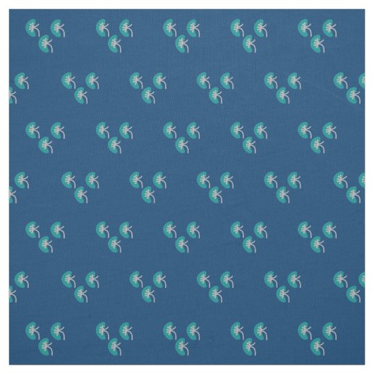 Kidney Nephrology Navy Stof (Swatch)