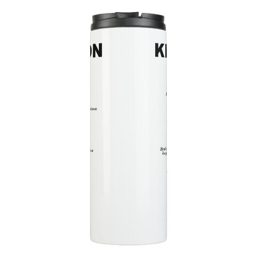 Kidney Nephron Gray's anatomie Thermosbeker (Achterkant)