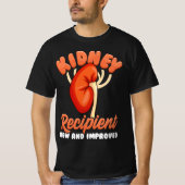 Kidney Recipient New en verbetert Novonorm Souveni T-shirt (Voorkant)