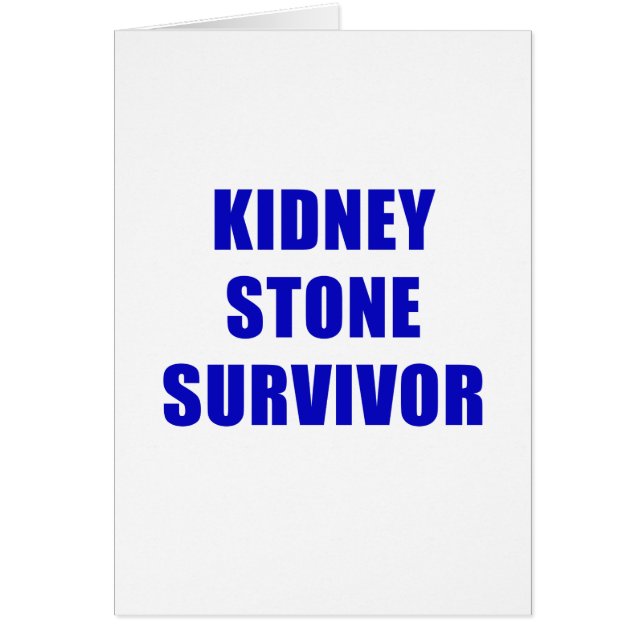 Kidney Stone Survivor (Voorkant)