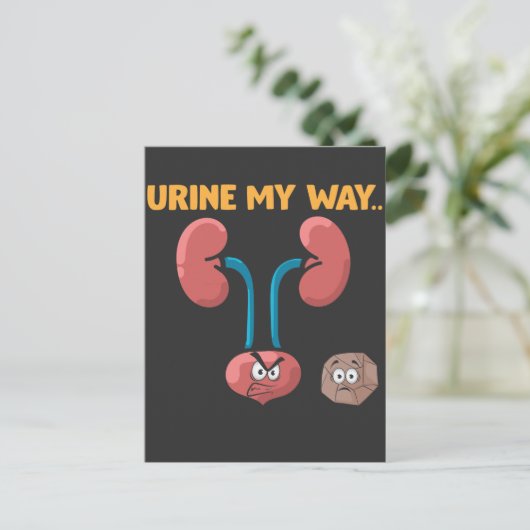 Kidney Stone Survivor Funny Surgery Recovery Humor Briefkaart (Staand voorkant)
