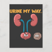 Kidney Stone Survivor Funny Surgery Recovery Humor Briefkaart (Voorkant)