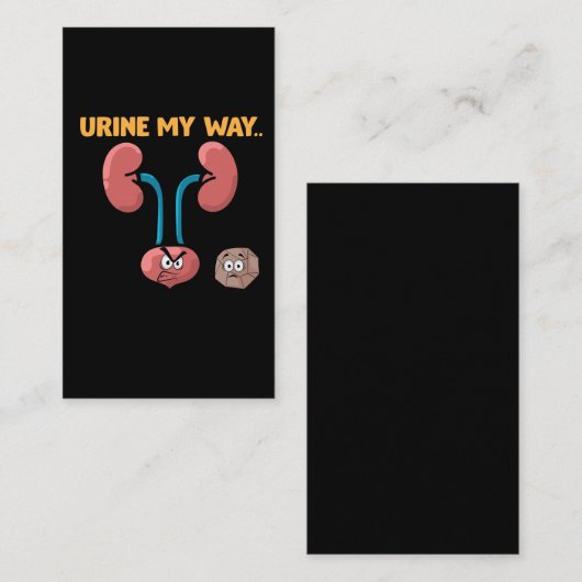Kidney Stone Survivor Funny Surgery Recovery Humor Visitekaartje (Voorkant / Achterkant)