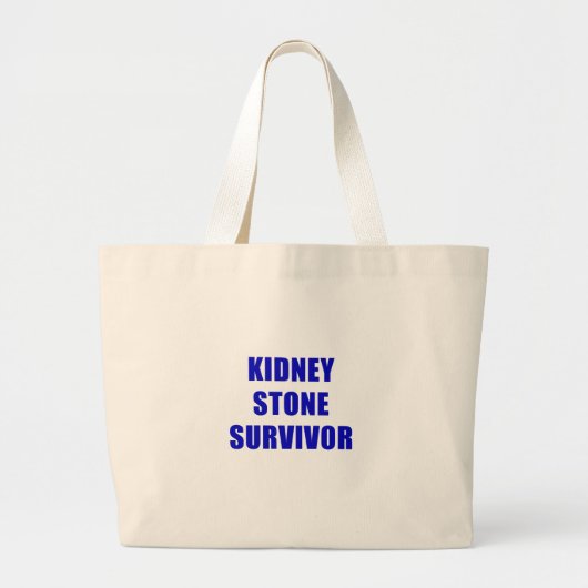 Kidney Stone Survivor Grote Tote Bag (Voorkant)
