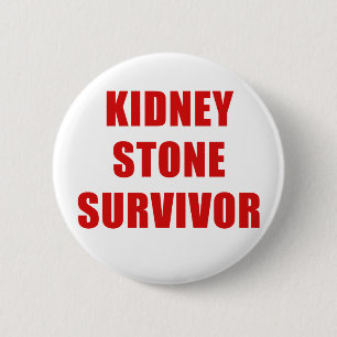 Kidney Stone Survivor Ronde Button 5,7 Cm