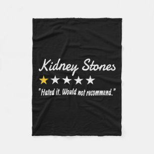 Kidney Stones 1-sterren Review Kidney Stones Kidne Fleece Deken