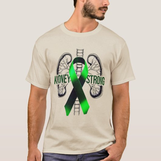 Kidney Strong – Kidney Disease Awareness T-Shirt (Voorkant)
