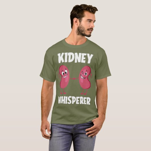 Kidney Whisperer Schattigee Dialyse Nursing T-shirt (Voorkant volledig)