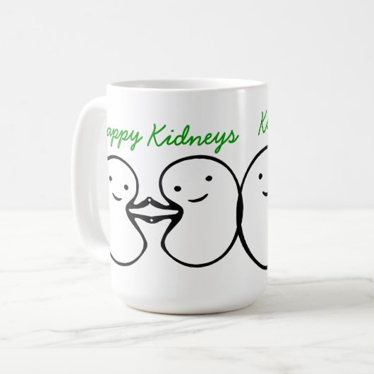 Kidney Wishes Happy Kidney Mok (Voorkant links)