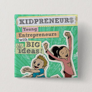 KIDPRENEURS VIERKANTE BUTTON 5,1 CM