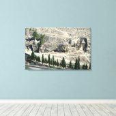 Kidron Valley aan de voet van de berg Olijven Canvas Afdruk (Insitu (Houten vloer))