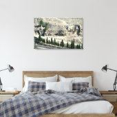 Kidron Valley aan de voet van de berg Olijven Canvas Afdruk (Insitu (Slaapkamer))