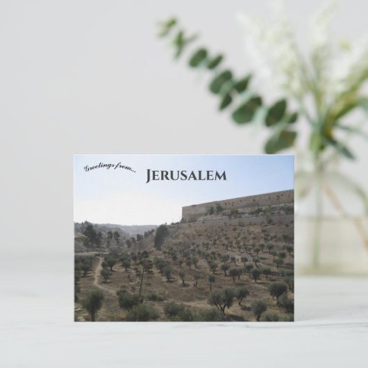 Kidron Valley Jerusalem Briefkaart (Staand voorkant)