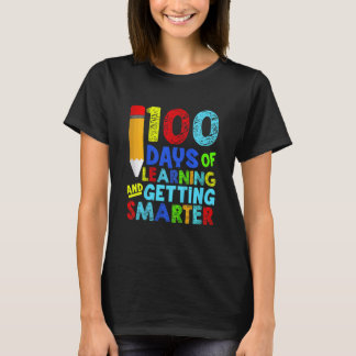 Kids 100 Days Of School 100 Days Of Learning And G T-shirt