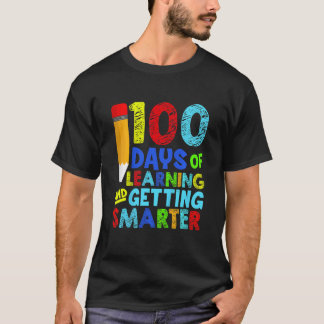 Kids 100 Days Of School 100 Days Of Learning And G T-shirt