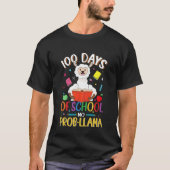 Kids 100 Days Of School No Prob-llama Llama Teache T-shirt (Voorkant)