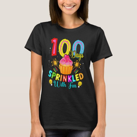 Kids 100 Days Sprinkled with Fun Happy 100 Days Of T-shirt (Voorkant)