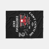 Kids 2nd Birthday Race Car Bday Boy Cant Catch Me  Fleece Deken (Voorkant (Horizontaal))