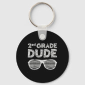 Kids 2nd Grade Dude Second Grade Byck To School Sleutelhanger (Voorkant)