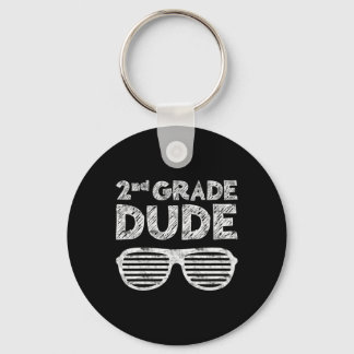 Kids 2nd Grade Dude Second Grade Byck To School Sleutelhanger