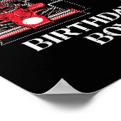 Kids 3rd Birthday Race Car Bday Boy Cant Catch Me  Poster (Hoek)