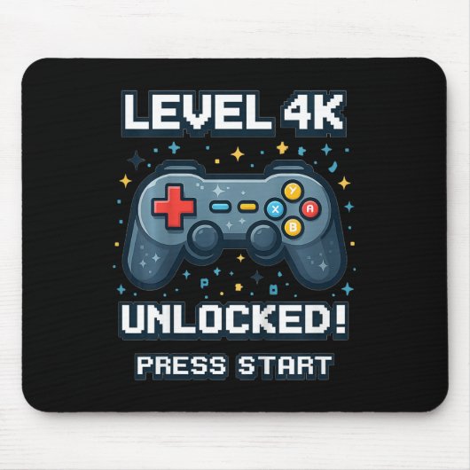 Kids 4k Boys Ck To School Retro Gamer 4k Unlocked Muismat (Voorkant)