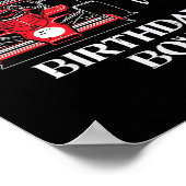 Kids 5th Birthday Race Car Bday Boy Cant Catch Me Poster (Hoek)