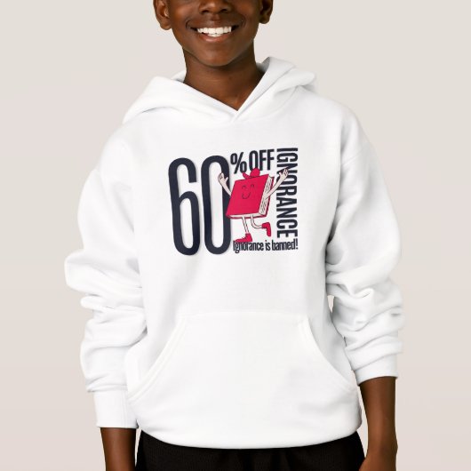 Kids 60%Off Ignorance Bookworm Pullover Hoodie (Voorkant)